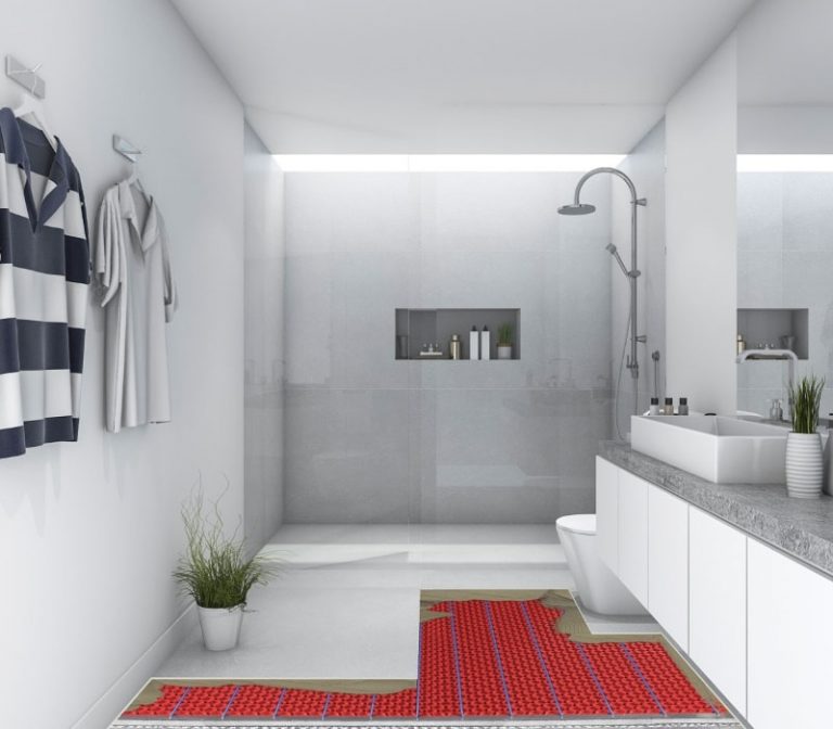 bathroom toilet floor heating system using DCM-PRO