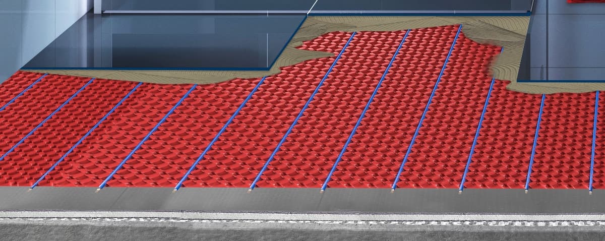 elektrische vloerverwarming voor natte ruimten dcm-pro ontkoppelingssysteem