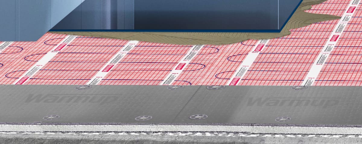 elektrische vloerverwarmingsmatten voor natte ruimten