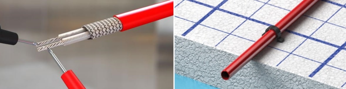 elektrische verwarmingskabels vs. waterleidingen vloerverwarming