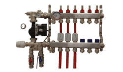 hydronic underfloor heating manifold