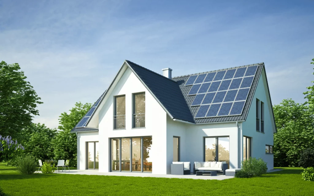 zonnepanelen met vloerverwarming